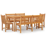 Garden Dining Set Teak Solid Teak Wood Large Durable 3157158