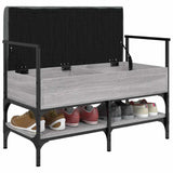 Shoe Bench Grey Sonoma 85.5x42x57.5 cm Engineered Wood 835232