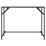 Desk Grey Sonoma 100x45x76 cm Engineered Wood and Powder-coated Steel 842269