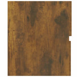 ZNTS 2 Piece Bathroom Furniture Set Smoked Oak Engineered Wood 815738