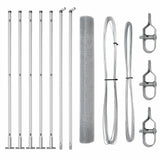 Welded Wire Fence with Concrete Base 10 x 0.8 m 3352280