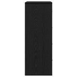 Sideboard with Drawer Black Oak 60 x 31 x 84 cm Engineered Wood 871674