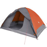 Camping Tent Dome 6-Person Orange Waterproof 94414