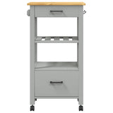 Kitchen Trolley MONZA 48x40x88.5 cm Solid Wood Pine 376083
