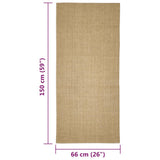 Sisal Rug for Scratching Post 66x150 cm 3203410