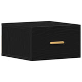 Wall-mounted Bedside Cabinet 2 pcs Black Oak 35 x 35 x 20 cm 862112