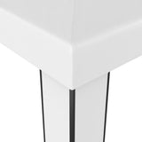 Gazebo with Double Roof 3x6 m White 47951