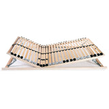 Slatted Bed Bases without Mattress 2 pcs with 28 Slats 70x200 cm 3051414