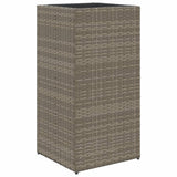 ZNTS Garden Planter Grey 40x40x80 cm Poly Rattan 366415