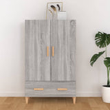 Highboard Grey Sonoma 70x31x115 cm Engineered Wood 817472