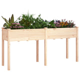 Planter with Liner 161x45x76 cm Solid Wood Fir 364236