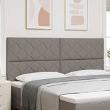 Headboard with Headboard Taupe 200 cm Faux Leather 3337955
