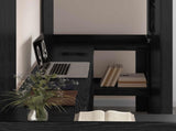 Loft Bed Frame with Desk Black Oak 75 x 190 cm Engineered Wood 3410428