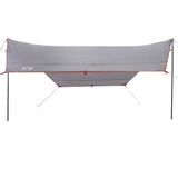 Camping Tarp Grey and Orange 430x380x210 cm Waterproof 94684