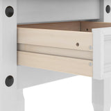 End Table Corona White 50 x 50 x50 cm Solid Pine Wood 42021193