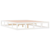 Bed Frame without Mattress White 160x200 cm Solid Wood 820807