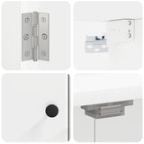 Dartboard Cabinet BREDA High Gloss White 52.5 x 10.5 x 53.5 cm 897549