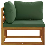 Sectional Corner Sofa with Cushions 100% polyester Solid Acacia 42028319