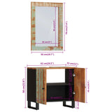 2 Piece Bathroom Furniture Set Solid Wood Reclaimed 3200635