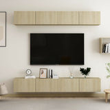 TV Cabinets 4 pcs Sonoma Oak 100x30x30 cm Engineered Wood 3078956
