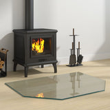 Fireplace Glass Plate Hexagon 80x60 cm 324140
