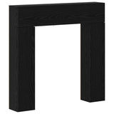 Fireplace Surround Black Oak 102 x 18 x 100.5 cm 8006599