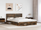 Bed Frame with Drawer with Headboard Manual Engineered Wood 3411633