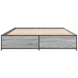 Bed Frame without Mattress Grey Sonoma 140x200 cm 3279845