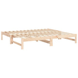 Pull-out Day Bed without Mattress 2x cm Solid Wood Pine 823419
