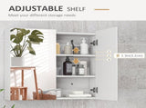 Bathroom Mirror Cabinet, Wall Mounted Bathroom Storage Cupboard with Adjustable Shelf, 60W x 15D x T3398P343528