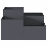 Garden Planter Anthracite 100 x 100 x 48 cm Steel 865850
