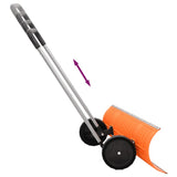 Snow Shovel with Extendable Handle Orange 96 cm Blade Steel 364818