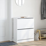 Shoe Cabinet White 80x34x96.5 cm Engineered Wood 839966