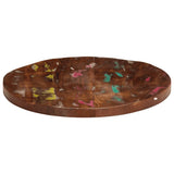Table Top 50x3.8 cm Round Solid Wood Reclaimed 370022