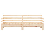 Daybed with Trundle without Mattress 80x200 cm Solid Wood 836150