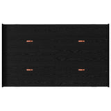 Storage Bed Frame Black oak 120 x 190 cm Engineered wood 3335326