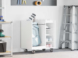 Golf Cabinet with Wheel Plain White 65 x 45 x 98 cm 899447