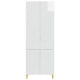 Cabinet Set 2 pcs High Gloss White 66 x 34.5 x 90 cm 3416587