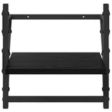 Wall Shelf Set 6 pcs Black Oak 100 x 25 x 30 cm Engineered Wood 882840