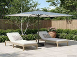 Garden Parasol with Base 200 x 300 cm Polyester Rectangular 42036212