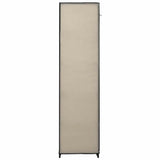 282422 Folding Wardrobe Cream 110x45x175 cm Fabric