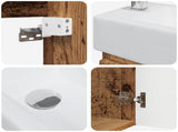 Bathroom Vanity Unit with Tap Old Wood 45.5 x 22.5 x 84 cm 889469