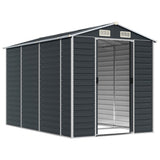 Garden Shed Anthracite Galvanised Steel Large Garden Shed 3188255