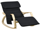 Rocking Lounge Chair Recliner Relaxation Lounging Relaxing Seat with Adjustable Footrest, Side T3398P330350