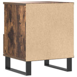 Bedside Cabinets 2 pcs Smoked Oak 40x35x50 cm Engineered Wood 830647