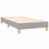 Box Spring Bed Frame Light Grey Single Fabric 3121172
