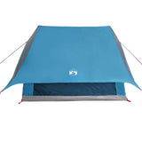 Family Tent with Roof Blue and Grey 256 x 256 x 185 cm 4100677