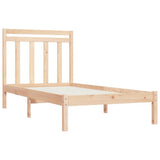Bed Frame without Mattress 90x190 cm Single Solid Wood 3105215