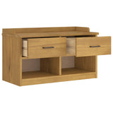 Hallway Bench SANDNES 87x40x50 cm Solid Wood Pine 4010461