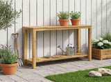 Garden Console Table Whitewash 108.5 x 35 x 75 cm 901824